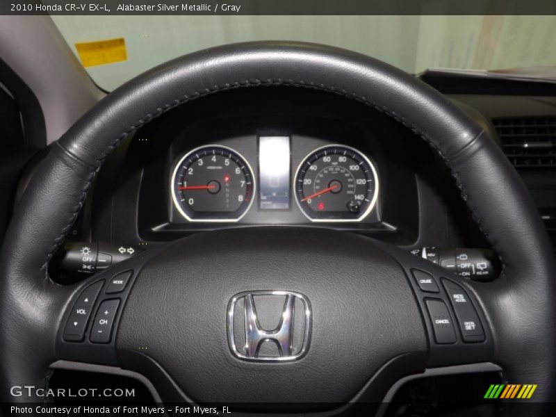 Alabaster Silver Metallic / Gray 2010 Honda CR-V EX-L