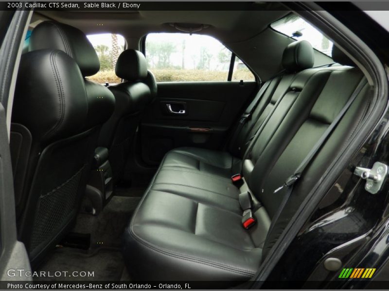 Sable Black / Ebony 2003 Cadillac CTS Sedan