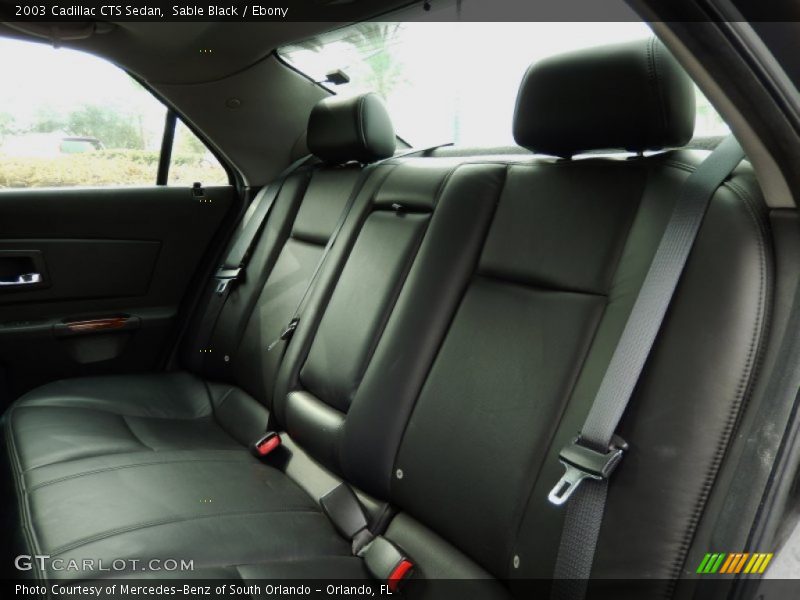 Sable Black / Ebony 2003 Cadillac CTS Sedan