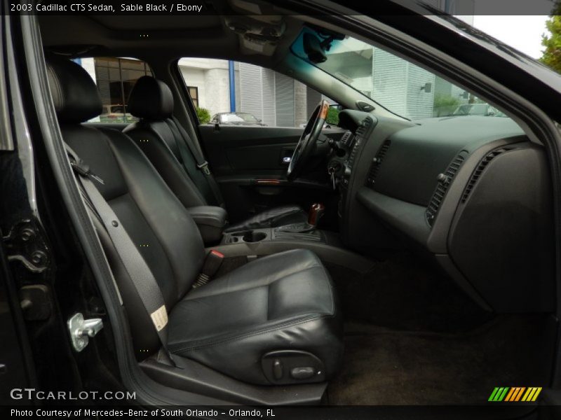 Sable Black / Ebony 2003 Cadillac CTS Sedan