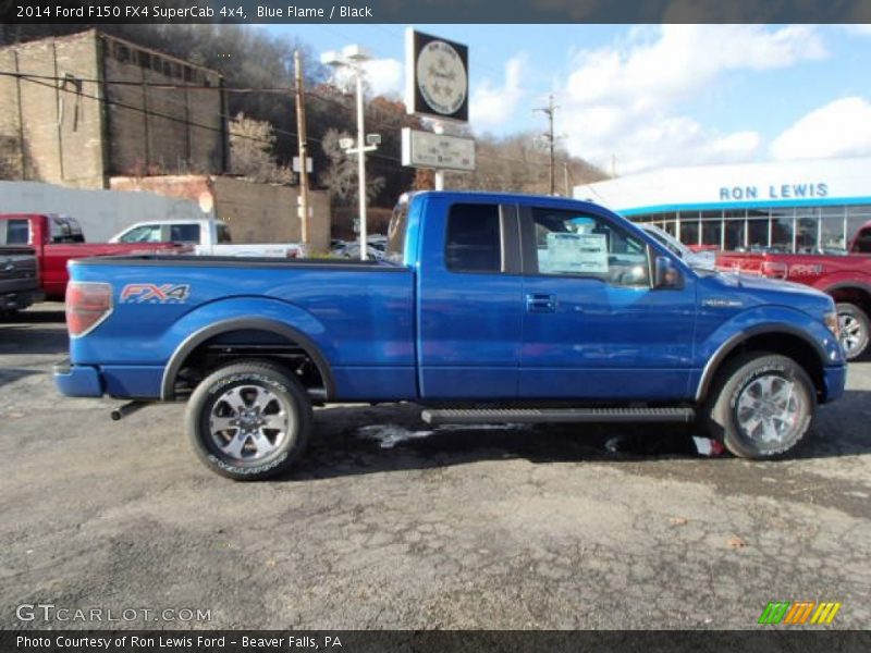 Blue Flame / Black 2014 Ford F150 FX4 SuperCab 4x4
