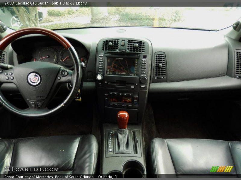 Sable Black / Ebony 2003 Cadillac CTS Sedan