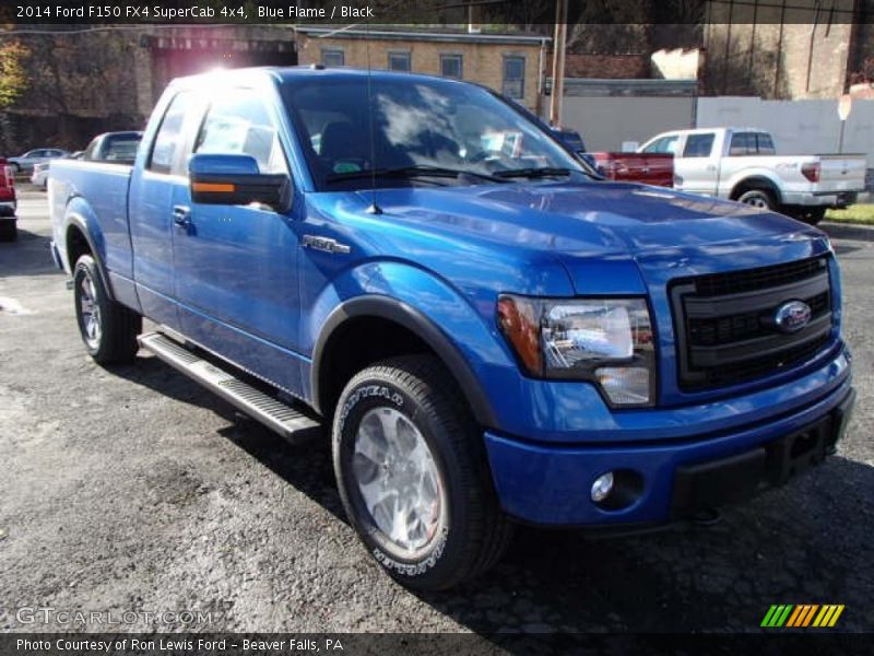 Blue Flame / Black 2014 Ford F150 FX4 SuperCab 4x4
