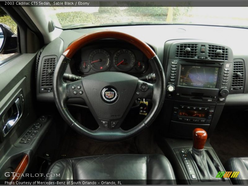 Sable Black / Ebony 2003 Cadillac CTS Sedan