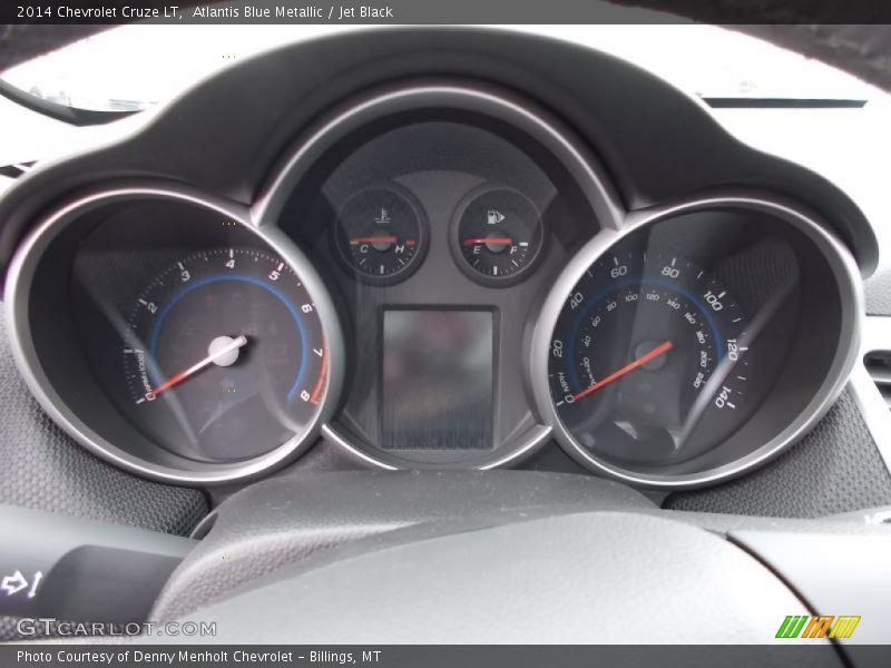 Atlantis Blue Metallic / Jet Black 2014 Chevrolet Cruze LT