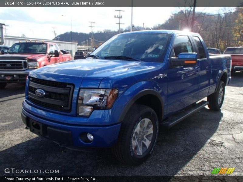 Blue Flame / Black 2014 Ford F150 FX4 SuperCab 4x4