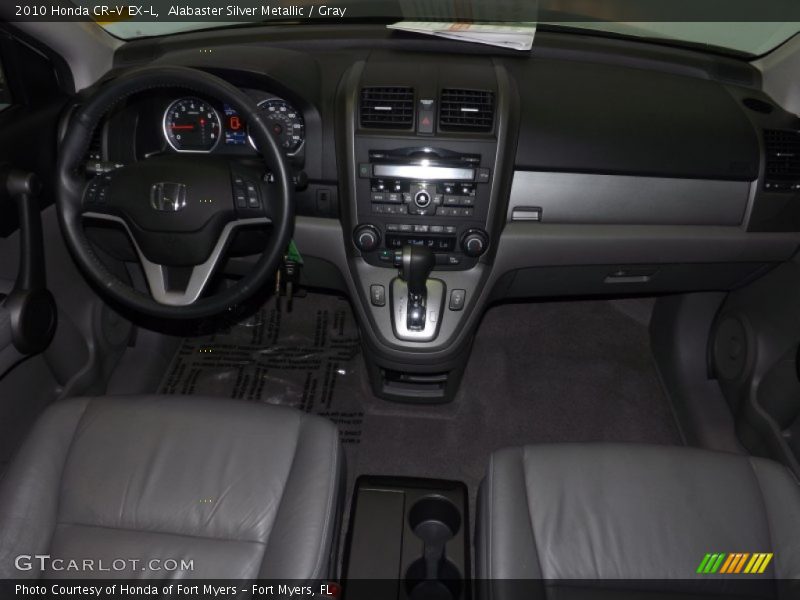 Alabaster Silver Metallic / Gray 2010 Honda CR-V EX-L