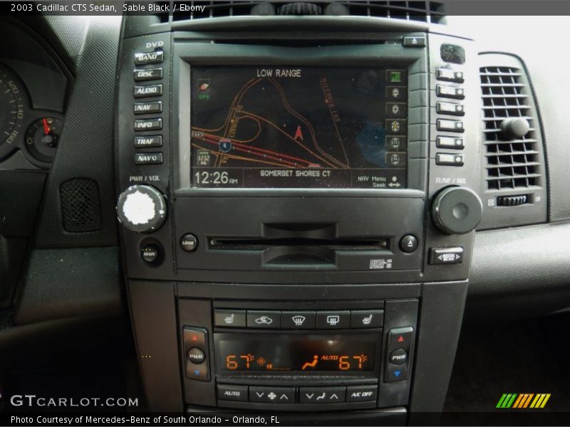 Sable Black / Ebony 2003 Cadillac CTS Sedan