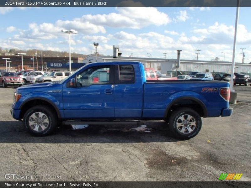 Blue Flame / Black 2014 Ford F150 FX4 SuperCab 4x4