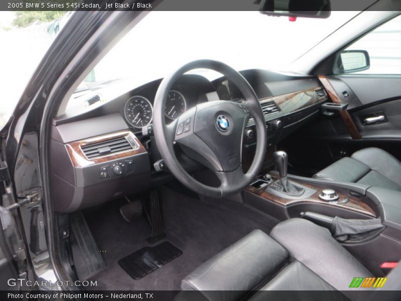 Jet Black / Black 2005 BMW 5 Series 545i Sedan