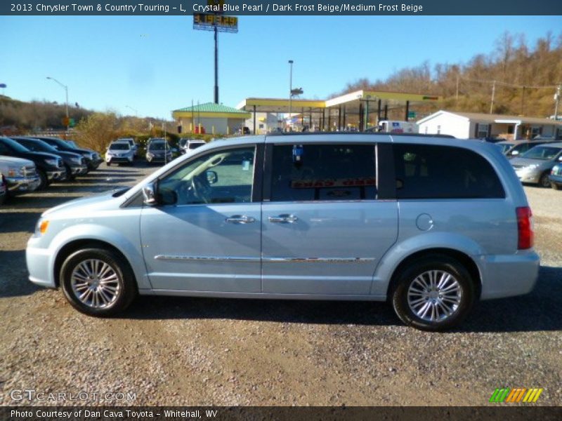 Crystal Blue Pearl / Dark Frost Beige/Medium Frost Beige 2013 Chrysler Town & Country Touring - L