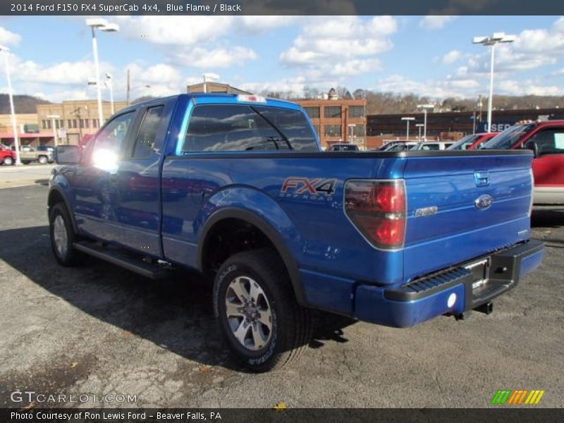 Blue Flame / Black 2014 Ford F150 FX4 SuperCab 4x4