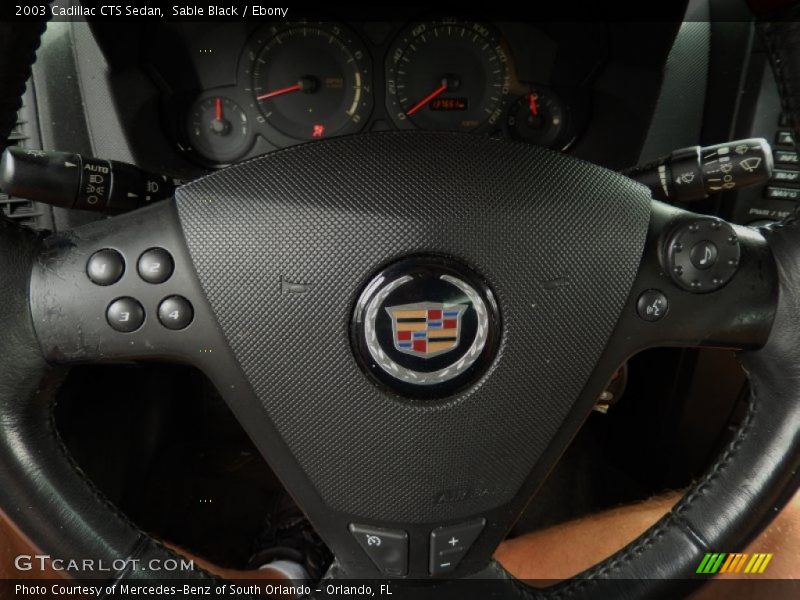 Sable Black / Ebony 2003 Cadillac CTS Sedan