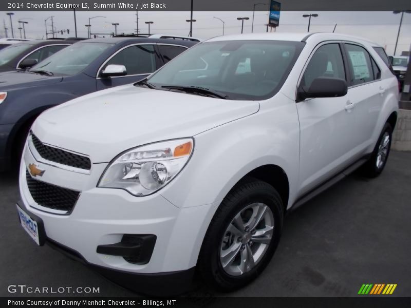Summit White / Jet Black 2014 Chevrolet Equinox LS