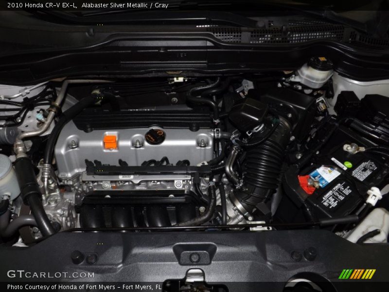 Alabaster Silver Metallic / Gray 2010 Honda CR-V EX-L