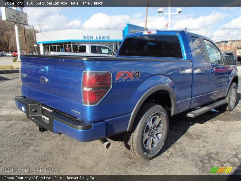 Blue Flame / Black 2014 Ford F150 FX4 SuperCab 4x4
