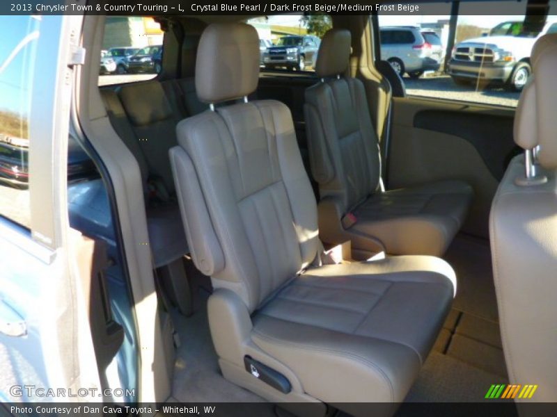 Crystal Blue Pearl / Dark Frost Beige/Medium Frost Beige 2013 Chrysler Town & Country Touring - L