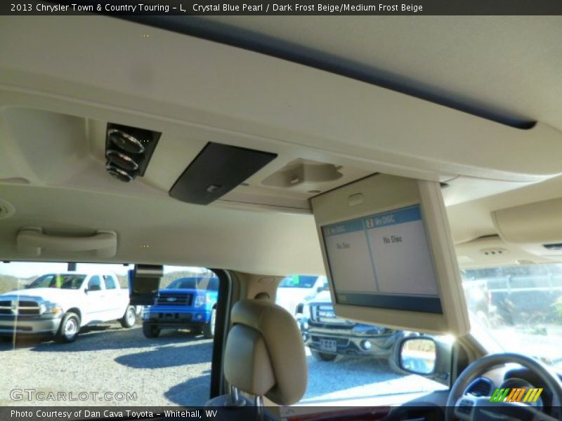 Crystal Blue Pearl / Dark Frost Beige/Medium Frost Beige 2013 Chrysler Town & Country Touring - L