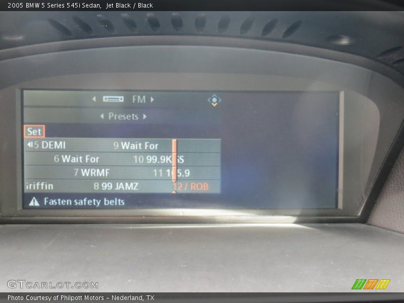 Jet Black / Black 2005 BMW 5 Series 545i Sedan