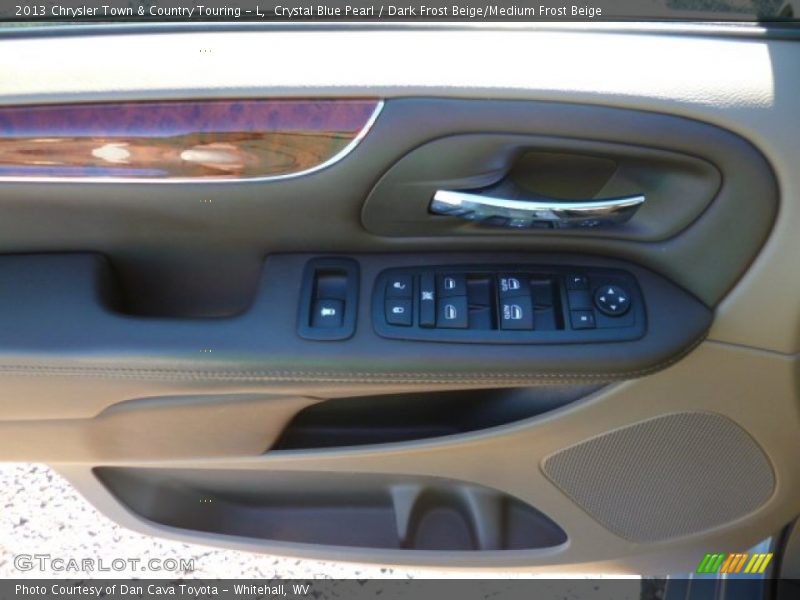Crystal Blue Pearl / Dark Frost Beige/Medium Frost Beige 2013 Chrysler Town & Country Touring - L