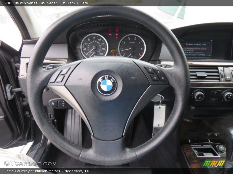 Jet Black / Black 2005 BMW 5 Series 545i Sedan