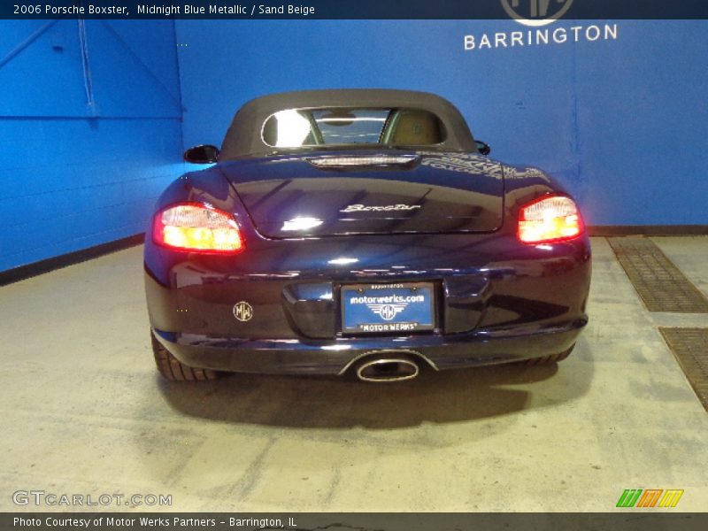 Midnight Blue Metallic / Sand Beige 2006 Porsche Boxster
