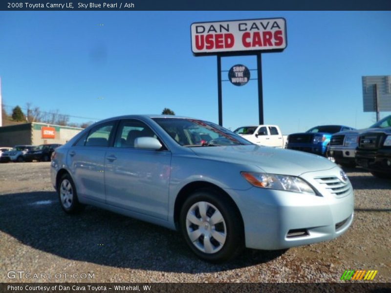 Sky Blue Pearl / Ash 2008 Toyota Camry LE
