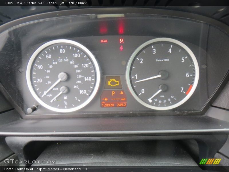 Jet Black / Black 2005 BMW 5 Series 545i Sedan
