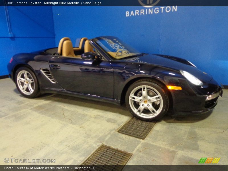 Midnight Blue Metallic / Sand Beige 2006 Porsche Boxster