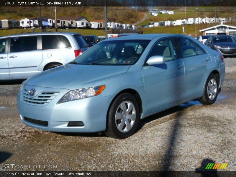 Sky Blue Pearl / Ash 2008 Toyota Camry LE