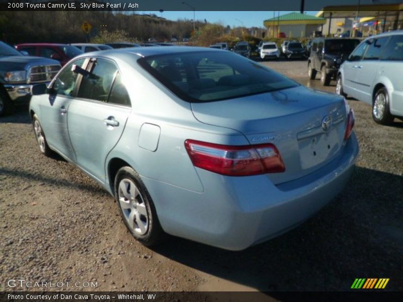 Sky Blue Pearl / Ash 2008 Toyota Camry LE