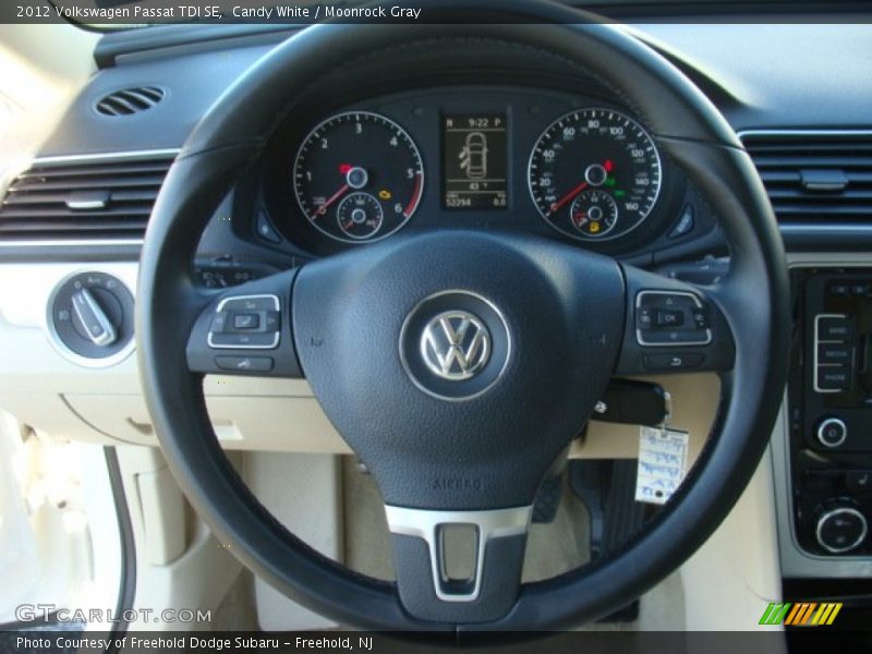 Candy White / Moonrock Gray 2012 Volkswagen Passat TDI SE