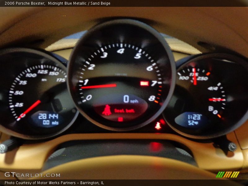 Midnight Blue Metallic / Sand Beige 2006 Porsche Boxster