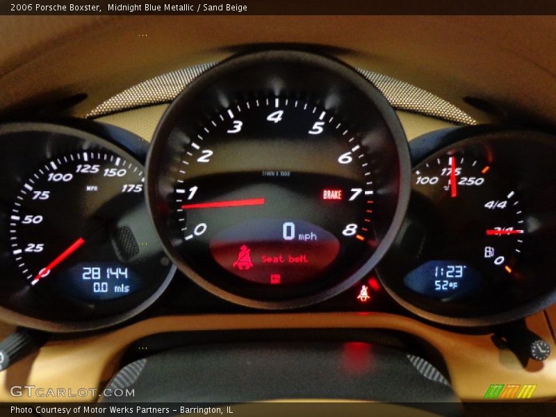 Midnight Blue Metallic / Sand Beige 2006 Porsche Boxster
