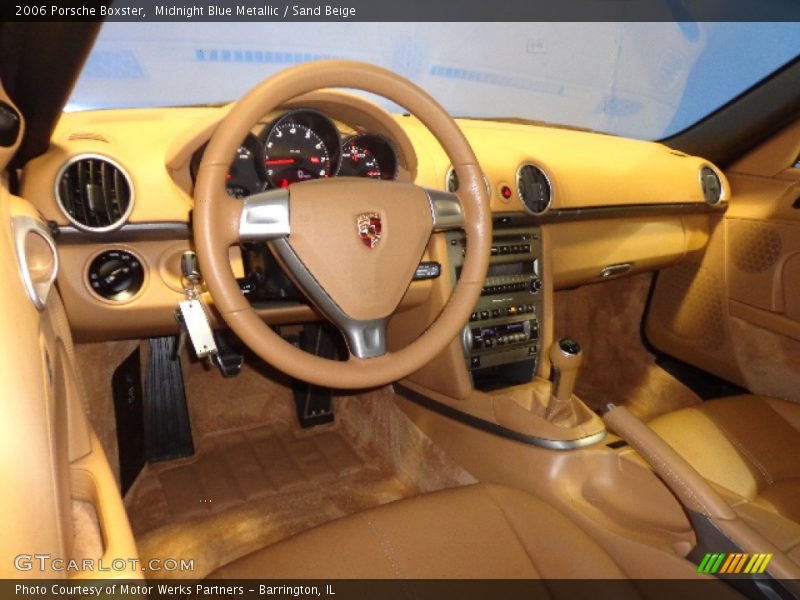 Midnight Blue Metallic / Sand Beige 2006 Porsche Boxster