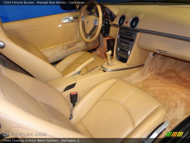 Midnight Blue Metallic / Sand Beige 2006 Porsche Boxster