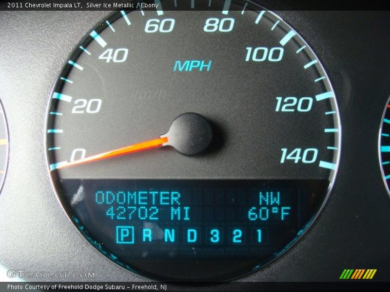 Silver Ice Metallic / Ebony 2011 Chevrolet Impala LT