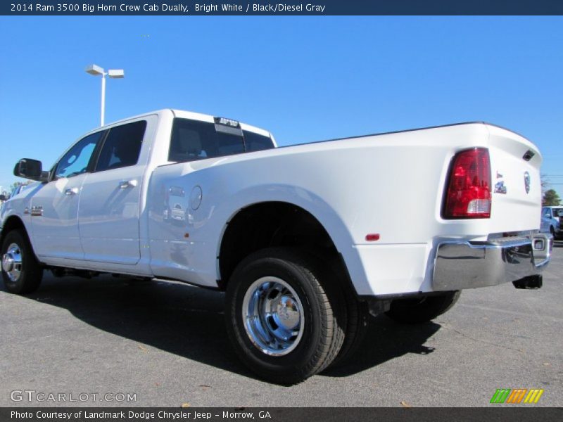 Bright White / Black/Diesel Gray 2014 Ram 3500 Big Horn Crew Cab Dually