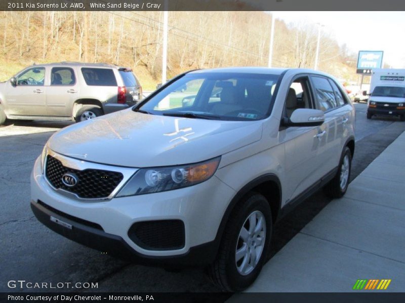 White Sand Beige / Gray 2011 Kia Sorento LX AWD
