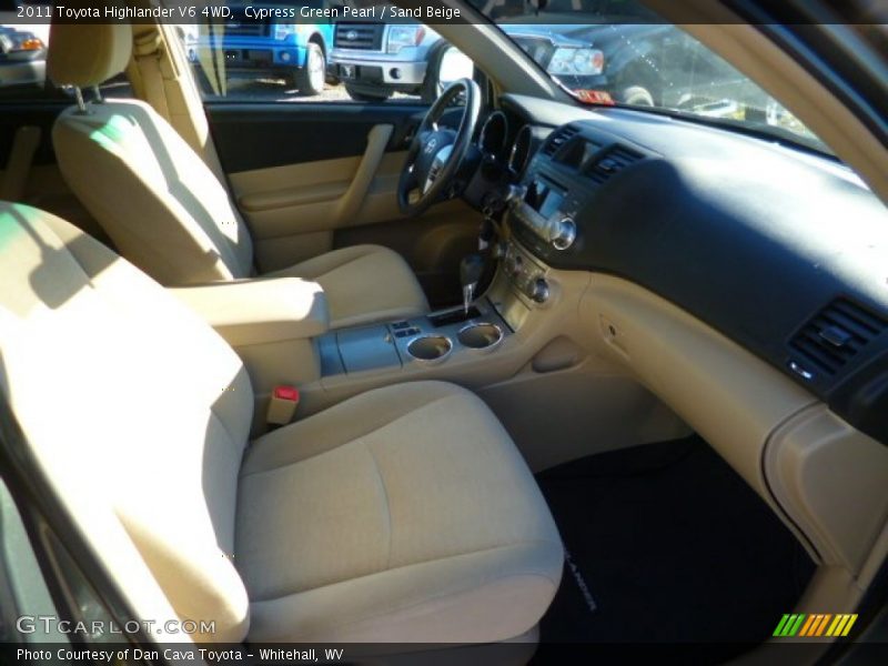 Cypress Green Pearl / Sand Beige 2011 Toyota Highlander V6 4WD