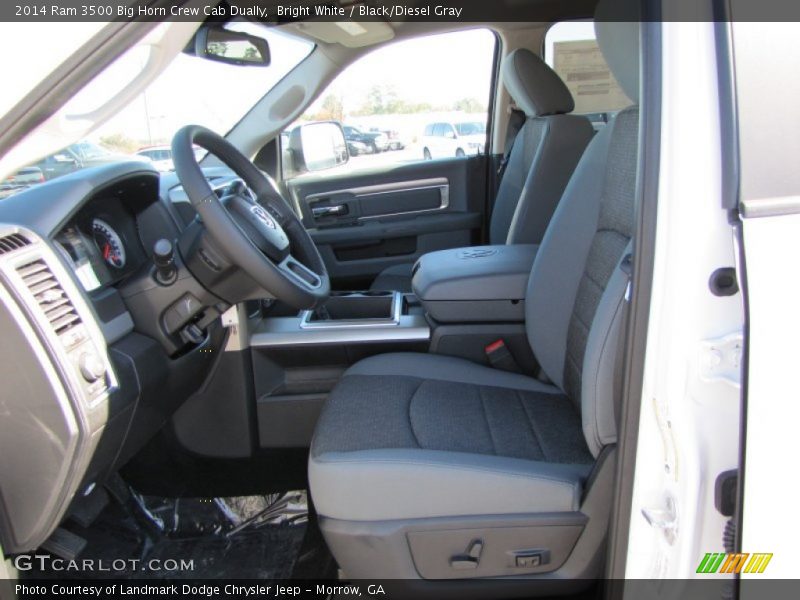 Bright White / Black/Diesel Gray 2014 Ram 3500 Big Horn Crew Cab Dually