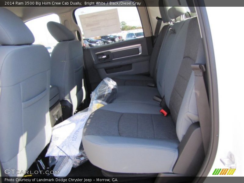Bright White / Black/Diesel Gray 2014 Ram 3500 Big Horn Crew Cab Dually