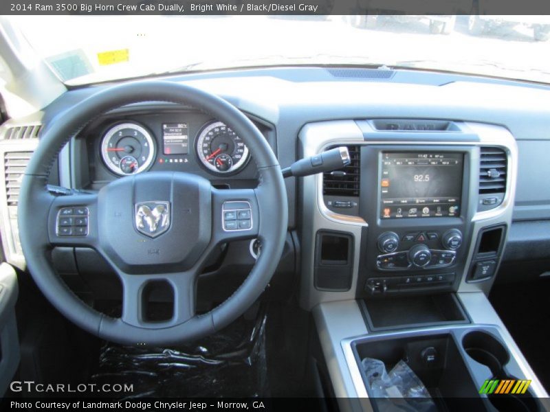 Bright White / Black/Diesel Gray 2014 Ram 3500 Big Horn Crew Cab Dually
