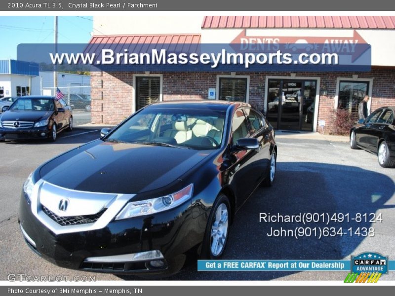 Crystal Black Pearl / Parchment 2010 Acura TL 3.5