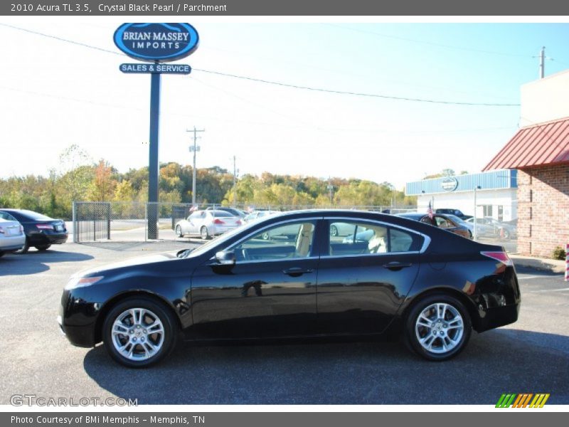 Crystal Black Pearl / Parchment 2010 Acura TL 3.5