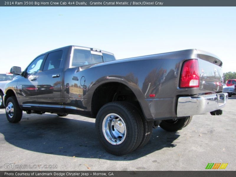 Granite Crystal Metallic / Black/Diesel Gray 2014 Ram 3500 Big Horn Crew Cab 4x4 Dually