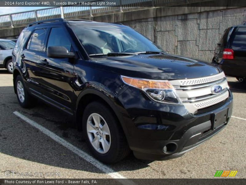 Tuxedo Black / Medium Light Stone 2014 Ford Explorer 4WD
