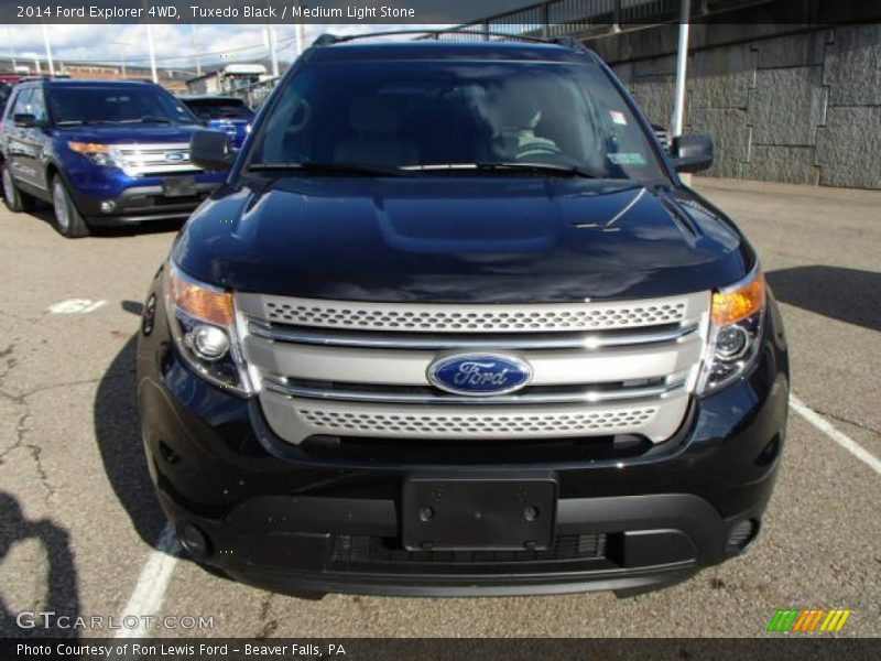 Tuxedo Black / Medium Light Stone 2014 Ford Explorer 4WD