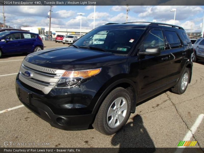 Tuxedo Black / Medium Light Stone 2014 Ford Explorer 4WD