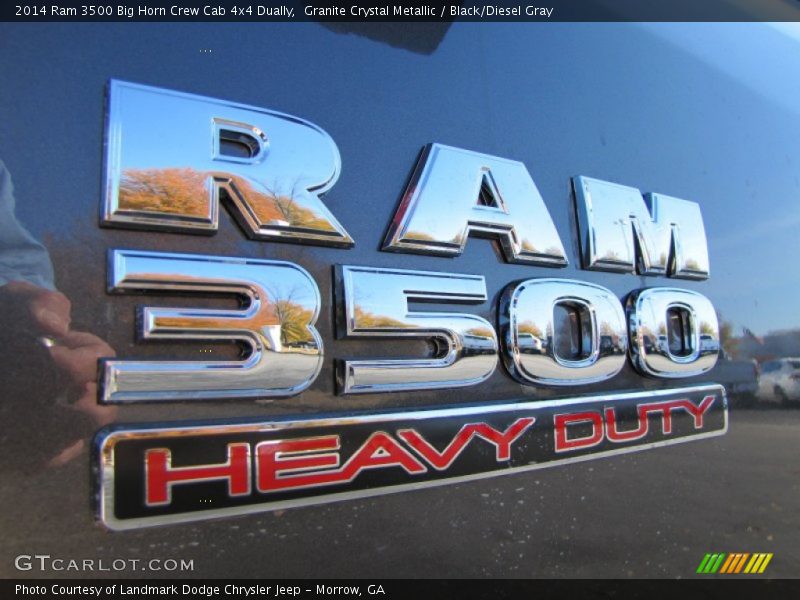 Granite Crystal Metallic / Black/Diesel Gray 2014 Ram 3500 Big Horn Crew Cab 4x4 Dually